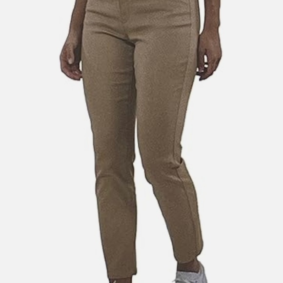 JACHS Girlfriend Pants - NEW Jachs Girlfriend New York Womens Straight Leg Ankle Pant S 10 Tan Quick Ship